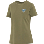T-shirt femme coton ring-spun manches courtes 160 g/m² Elevate couleur vert foncé vue impression sérigraphique