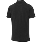 Polo homme manches courtes piqué prélavé 200 g/m² Elevate couleur noir troisième vue arrière