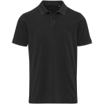 Polo homme manches courtes piqué prélavé 200 g/m² Elevate couleur noir deuxième vue frontale