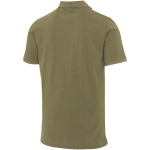 Polo homme manches courtes piqué prélavé 200 g/m² Elevate couleur vert foncé troisième vue arrière