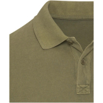 Polo homme manches courtes piqué prélavé 200 g/m² Elevate couleur vert foncé vue détail 1