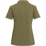 Polo femme manches courtes piqué prélavé 200 g/m² Elevate couleur vert foncé deuxième vue arrière