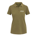 Polo femme manches courtes piqué prélavé 200 g/m² Elevate avec zone d'impression