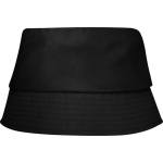 Bob léger en polyester avec protection solaire 130 g/m² couleur noir deuxième vue frontale