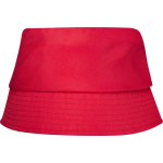 Bob léger en polyester avec protection solaire 130 g/m² couleur rouge deuxième vue frontale