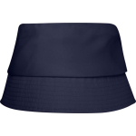 Bob léger en polyester avec protection solaire 130 g/m² couleur bleu marine deuxième vue frontale