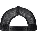 Casquette 6 panneaux en sergé coton visière plate 260 g/m² couleur noir deuxième vue arrière