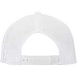 Casquette 6 panneaux en sergé coton visière plate 260 g/m² couleur blanc deuxième vue arrière