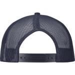 Casquette 6 panneaux en sergé coton visière plate 260 g/m² couleur bleu marine deuxième vue arrière