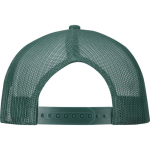 Casquette 6 panneaux en sergé coton visière plate 260 g/m² couleur vert foncé deuxième vue arrière