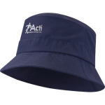 Chapeau type bob léger en nylon à séchage rapide 105 g/m² couleur bleu marine vue impression sérigraphique