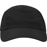 Casquette nylon imperméable avec protection solaire 105 g/m² couleur noir deuxième vue frontale