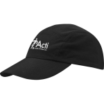 Casquette nylon imperméable avec protection solaire 105 g/m² couleur noir vue impression sérigraphique
