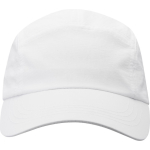 Casquette nylon imperméable avec protection solaire 105 g/m² couleur blanc deuxième vue frontale