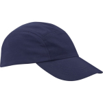 Casquette nylon imperméable avec protection solaire 105 g/m² couleur bleu marine vue latérale