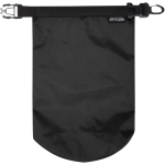 Sac étanche recyclé compact à fermeture enroulable 1 L couleur noir troisième vue frontale