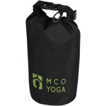 Sac étanche recyclé compact à fermeture enroulable 1 L couleur noir vue impression transfert