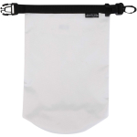 Sac étanche recyclé compact à fermeture enroulable 1 L couleur blanc troisième vue frontale