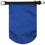 Sac étanche recyclé compact à fermeture enroulable 1 L couleur bleu roi troisième vue frontale