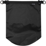 Sac de voyage recyclé étanche à fermeture enroulable 5 L couleur noir troisième vue frontale