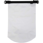 Sac de voyage étanche avec fermeture enroulable 10 L couleur blanc troisième vue frontale