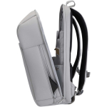 Sac à dos antivol extensible résistant à l’eau capacité 18 L couleur gris clair vue latérale