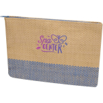 Trousse fine en papier certifié avec doublure douce 3 L couleur bleu marine