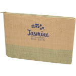 Trousse fine en papier certifié avec doublure douce 3 L couleur vert chiné
