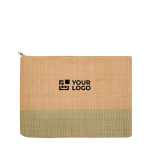 Trousse fine en papier certifié avec doublure douce 3 L avec zone d'impression