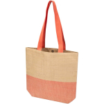 Sac en paille tressée avec bouton magnétique et base large 10 L couleur acajou