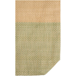 Sac en paille tressée avec bouton magnétique et base large 10 L couleur vert chiné vue détail 1