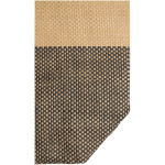 Sac en papier de paille tressée zippé avec base large capacité 21 L couleur noir vue détail 1