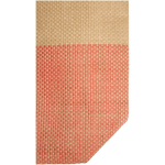 Sac en papier de paille tressée zippé avec base large capacité 21 L couleur acajou vue détail 1