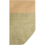 Sac en papier de paille tressée zippé avec base large capacité 21 L couleur vert chiné vue détail 1