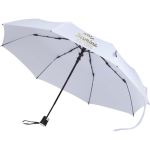 Parapluie pliable automatique avec poignée caoutchouc Ø93 cm couleur blanc