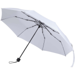Parapluie pliable compact armature métal et gomme Ø102 cm couleur blanc