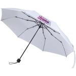 Parapluie pliable compact armature métal et gomme Ø102 cm couleur blanc