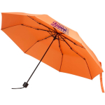 Parapluie pliable compact armature métal et gomme Ø102 cm couleur orange