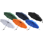 Parapluie pliable compact armature métal et gomme Ø102 cm couleur bleu marine deuxième vue en couleurs