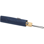 Parapluie pliable ouverture et fermeture auto solide Ø105 cm couleur bleu marine troisième vue