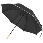 Parapluie anti-vent automatique avec bande réfléchissante Ø130 cm couleur noir vue détail 2