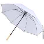 Parapluie anti-vent automatique avec bande réfléchissante Ø130 cm couleur blanc