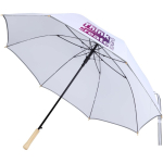 Parapluie anti-vent automatique avec bande réfléchissante Ø130 cm couleur blanc