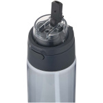 Gourde 700 ml avec paille et bouchon bouton anti-fuite couleur bleu bondi vue détail 2