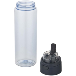 Gourde 700 ml avec paille et bouchon bouton anti-fuite couleur bleu bondi deuxième vue