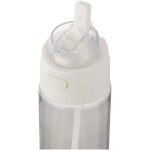 Gourde 700 ml avec paille et bouchon bouton anti-fuite couleur transparent vue détail 2