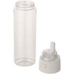 Gourde 700 ml avec paille et bouchon bouton anti-fuite couleur transparent deuxième vue