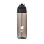 Gourde 700 ml avec paille et bouchon bouton anti-fuite avec zone d'impression