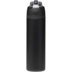 Gourde simple paroi paille rabattable finition mate 800 ml couleur noir deuxième vue arrière