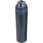 Gourde simple paroi paille rabattable finition mate 800 ml couleur bleu marine
